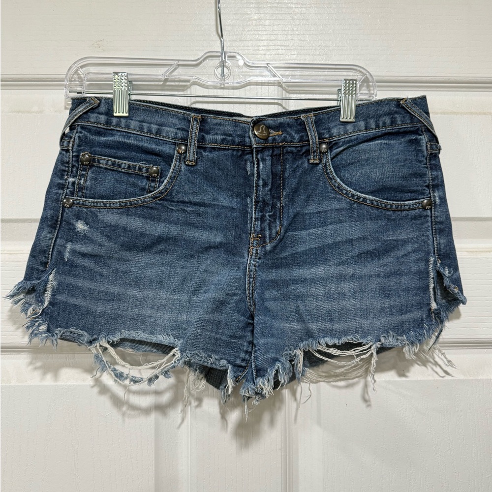 Distressed Denim Women Shorts by Free People